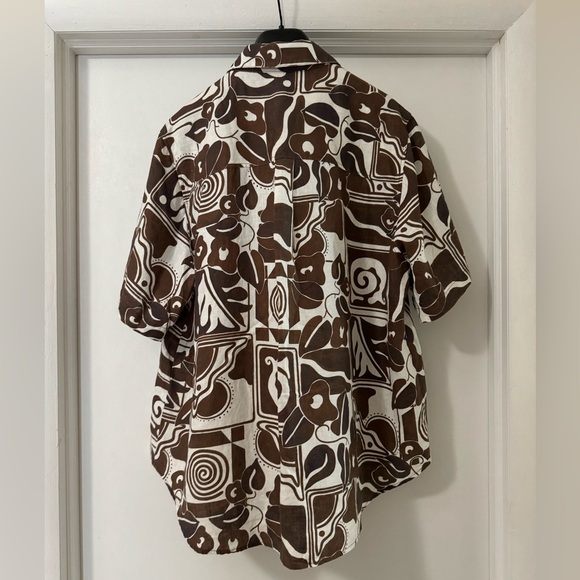 ❌SOLD OUT❌ MARA HOFFMAN Finn printed hemp shirt and straight-leg pants (SET) - Picture 11 of 16